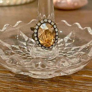 Sorrelli Oval Halo Cocktail Ring